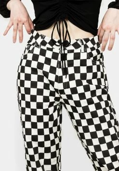 MET1 CHECKER JEANS