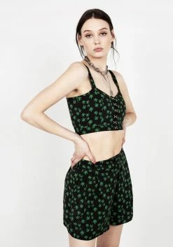 MET1 Bottoms MARY JANE FLOWY SHORTS