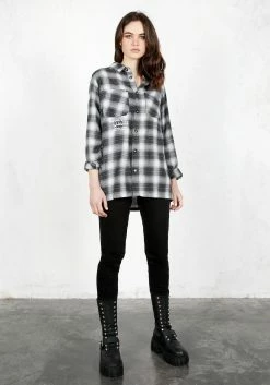 MET1 Tops Escape Plaid Shirt