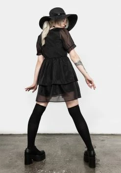 MET1 Andie Puff Sleeve Organza Dress 12 MET1 Andie Puff Sleeve Organza Dress