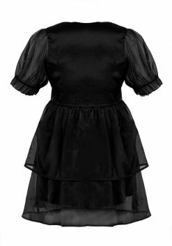 MET1 Andie Puff Sleeve Organza Dress 16 MET1 Andie Puff Sleeve Organza Dress