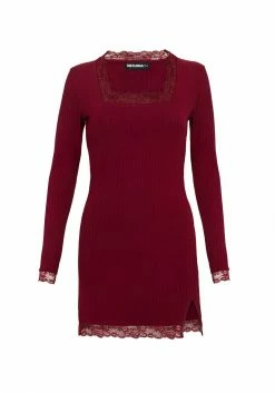 DDS1 Dresses LAETITIA LACE TRIM MINI BODYCON DRESS