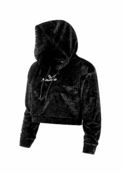 AMP1 Noughty Crop Velour Hoody