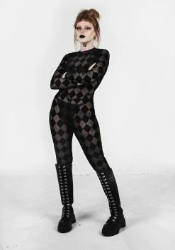 AMP1 Madworld V-Back Catsuit Tops