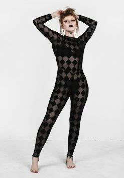 AMP1 Madworld V-Back Catsuit Tops