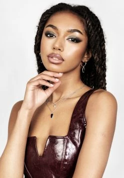 CHI1 VINCI FAUX LEATHER CORSET TOP 18 CHI1 VINCI FAUX LEATHER CORSET TOP