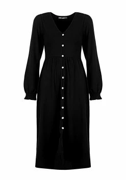 DDS1 DOLLSOME BUTTON DOWN JERSEY MIDI DRESS Dresses