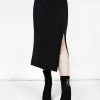 DDS1 Bottoms DOLLSOME JERSEY MIDI SKIRT