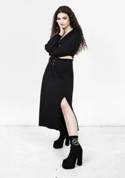 DDS1 Bottoms DOLLSOME JERSEY MIDI SKIRT