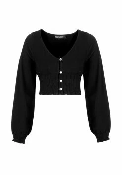 DDS1 DOLLSOME SHIRRED JERSEY CROP TOP Tops