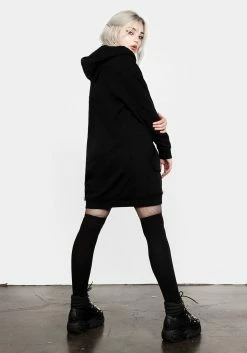 DDS1 Tops VOID DISTRESSED HOODY DRESS