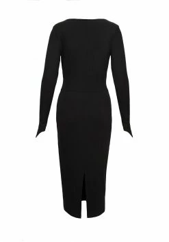DDS1 VAMPIRA V-NECK MIDI DRESS