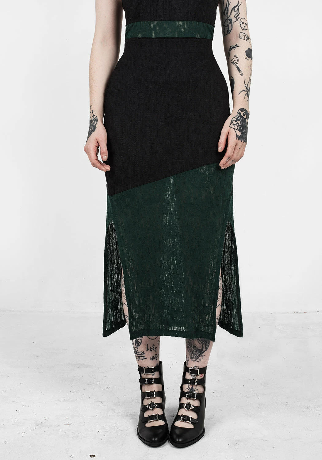 DDS1 FAE MIDI SPLIT SKIRT 4 DDS1 FAE MIDI SPLIT SKIRT