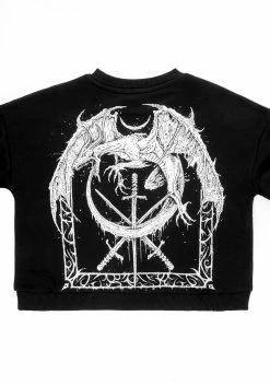 DDS1 Tops SMAUG LONG SLEEVE CROP SWEATER 24 DDS1 Tops SMAUG LONG SLEEVE CROP SWEATER