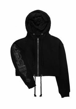 DDS1 GABHAR ZIP UP CROP HOODY 19 DDS1 GABHAR ZIP UP CROP HOODY