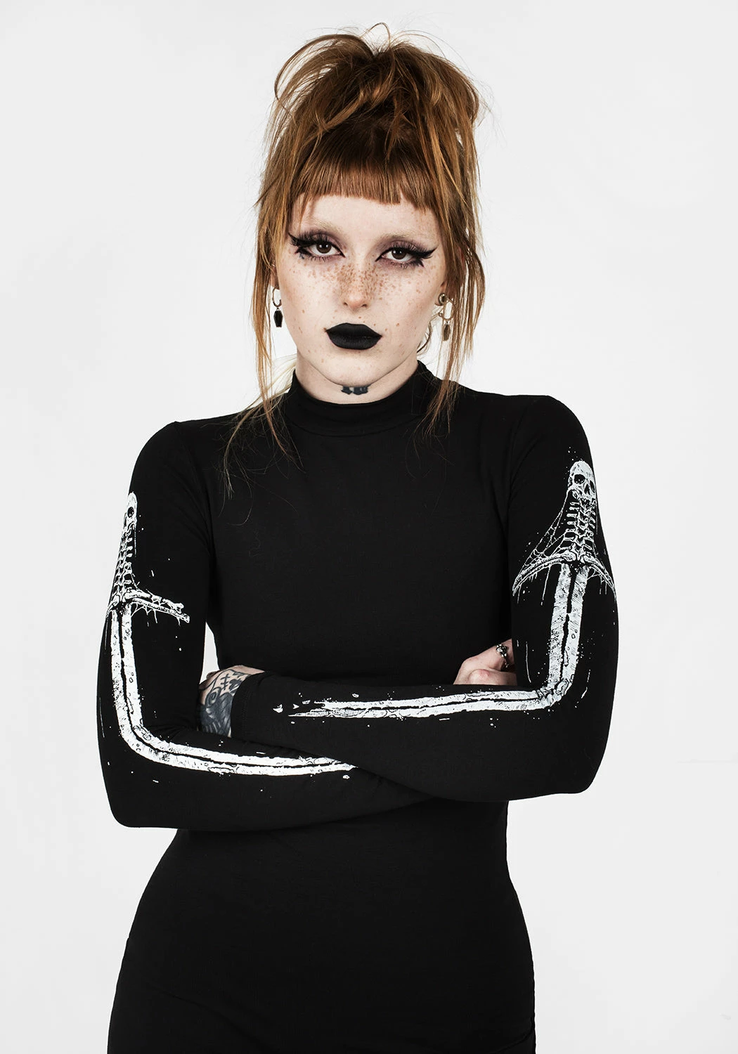 DDS1 Dresses SKULTRO MOCK NECK BODYCON DRESS 4 DDS1 Dresses SKULTRO MOCK NECK BODYCON DRESS