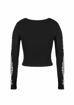 DDS1 Tops XENOMORT THUMB SPLIT CROP TOP