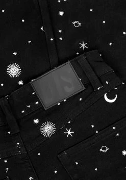 DEN1 CELESTIAL EMBROIDERED JEANS Bottoms