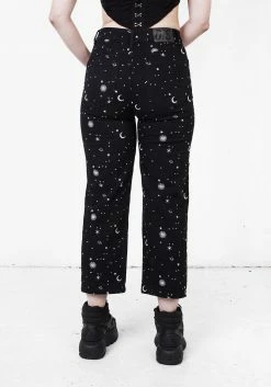 DEN1 CELESTIAL EMBROIDERED JEANS Bottoms