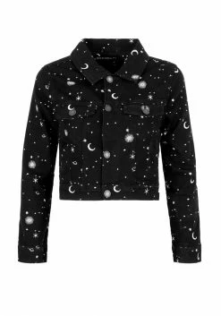 DEN1 CELESTIAL EMBROIDERED DENIM JACKET