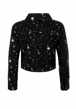 DEN1 CELESTIAL EMBROIDERED DENIM JACKET