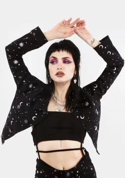 DEN1 CELESTIAL EMBROIDERED DENIM JACKET