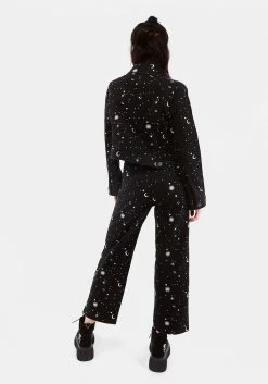 DEN1 CELESTIAL EMBROIDERED DENIM JACKET