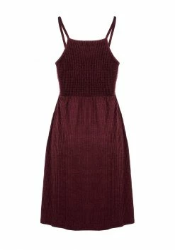 DES1 MUNDI SHIRRED MIDI DRESS