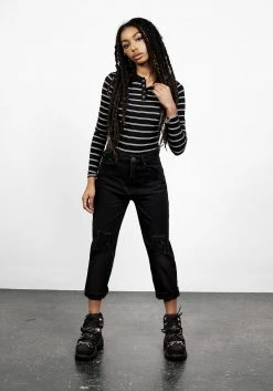 DMT1 SLASH 90'S STRIPE BODY Tops