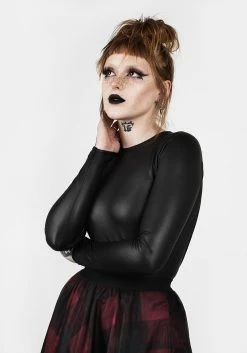 DMT1 Tops CONFIDENTIAL SCOOP BACK BODYSUIT