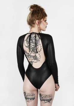 DMT1 Tops CONFIDENTIAL SCOOP BACK BODYSUIT