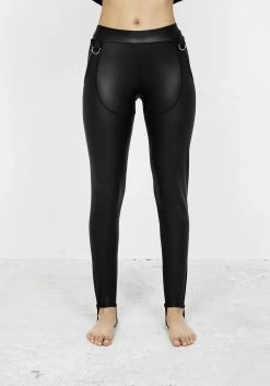 DMT1 SCANDAL CHAPS PU LEGGINGS
