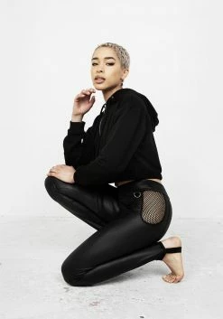 DMT1 SCANDAL CHAPS PU LEGGINGS