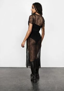 DMT1 SECRETS MIDAXI LACE DRESS