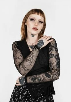 DMT1 WALLFLOWER JERSEY WRAP TOP Tops