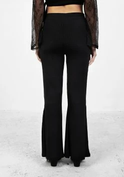 DMT1 Bottoms COYOTE FRINGED JERSEY FLARES