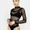 DMT1 Tops Solemn Ruffle Bodysuit
