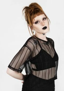 DMT1 Solemn Boxy Crop Top