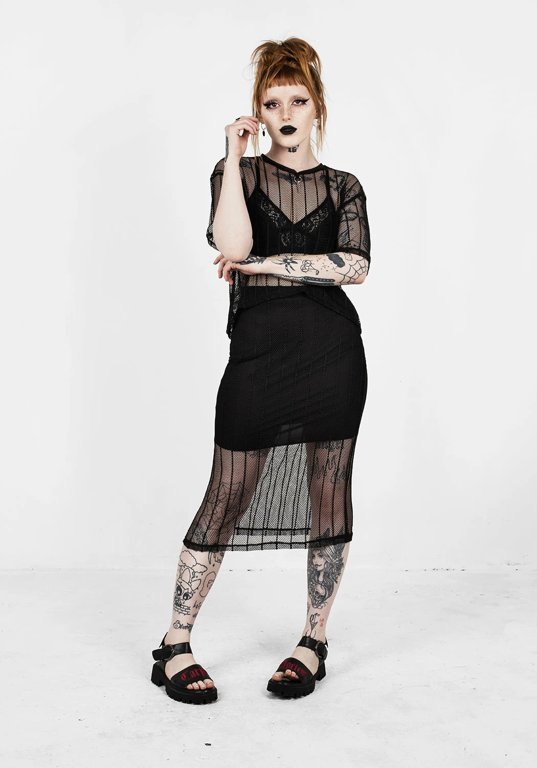 DMT1 Solemn Midi Skirt Bottoms 3 DMT1 Solemn Midi Skirt Bottoms