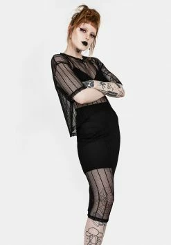 DMT1 Solemn Midi Skirt Bottoms