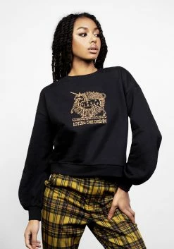 DMT1 Sundream Oversized Balloon Sleeve Sweater Tops