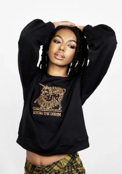 DMT1 Sundream Oversized Balloon Sleeve Sweater Tops