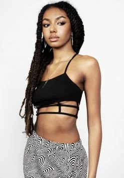 DMT1 OBLIVION STRAPPY CAGED BRALET