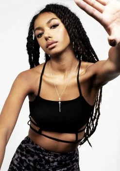 DMT1 OBLIVION STRAPPY CAGED BRALET