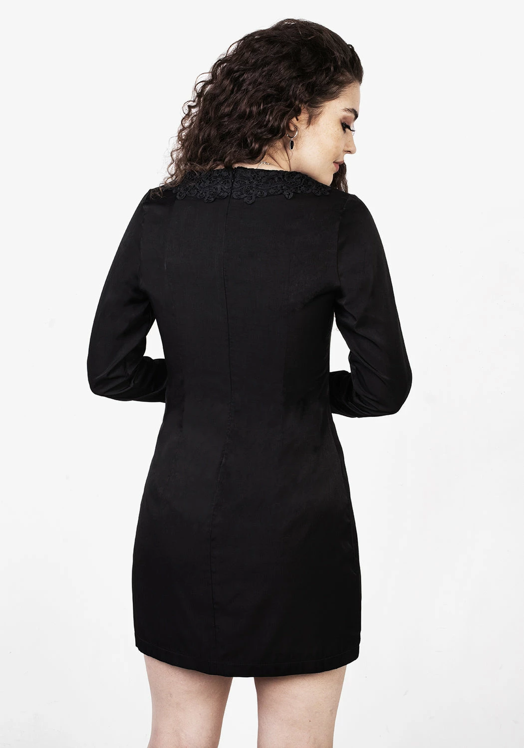 JB1 Dresses BROODING BUTTON DOWN MINI DRESS 6 JB1 Dresses BROODING BUTTON DOWN MINI DRESS