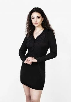 JB1 Dresses BROODING BUTTON DOWN MINI DRESS 13 JB1 Dresses BROODING BUTTON DOWN MINI DRESS