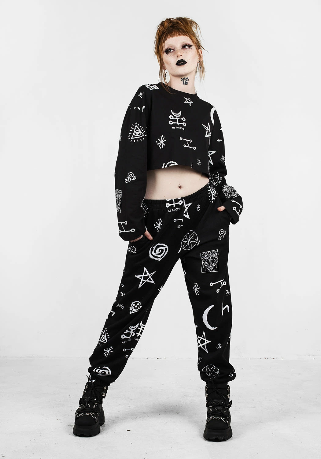 JB1 ABOVE BELOW CROP LONG SLEEVE TEE Tops 6 JB1 ABOVE BELOW CROP LONG SLEEVE TEE Tops