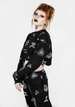 JB1 ABOVE BELOW CROP LONG SLEEVE TEE Tops