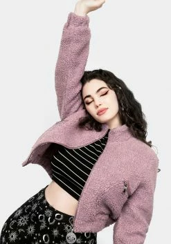 JB1 DRYAD CROP FLEECE JACKET Tops 16 JB1 DRYAD CROP FLEECE JACKET Tops