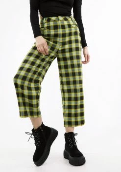 LVT1 Bottoms LOUVERS TAILORED CROP TROUSER